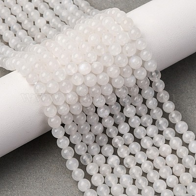 Бусины из натурального радужного лунного камня G-A276-A04-4.5mm-1