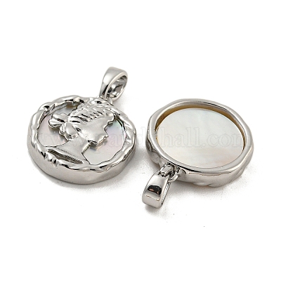 Латунные подвески из ракушек KK-G490-36P-1