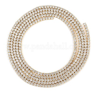 925 цепочка из стерлингового серебра с прозрачным кубическим цирконием STER-C016-02A-G02-1