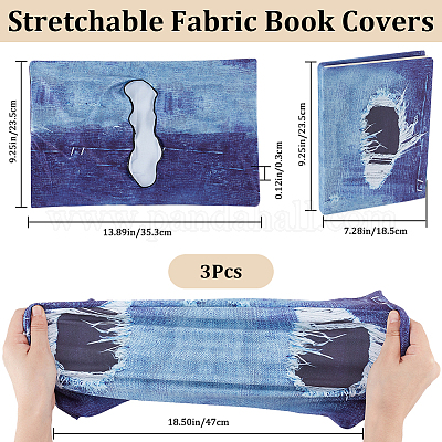 Обложки для книг из эластичного волокна AJEW-WH20020-032A-1