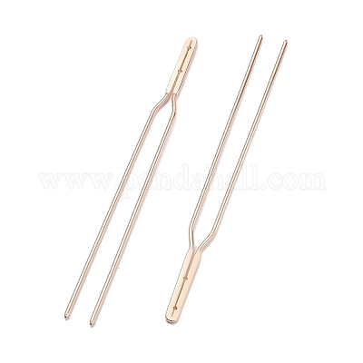 Accessoires de la fourche de cheveux en laiton&nbsp;KK-F830-02KCG-1