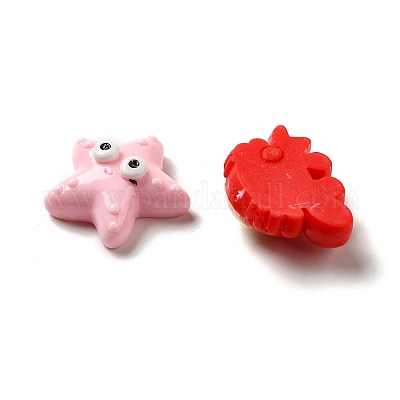 Кабошоны с декодированием из непрозрачной смолы на тему морских животных RESI-D009-07-1