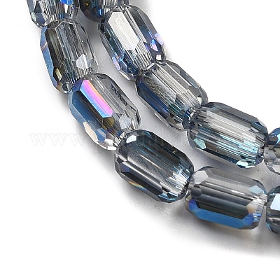 Стеклянные бусины с гальваническим покрытием  EGLA-D031-01-23-1