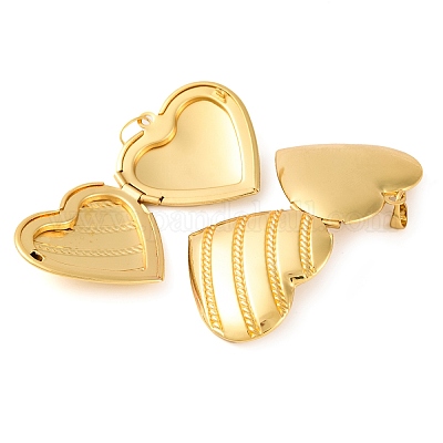 Кулон-медальон из латуни с покрытием стойки KK-H486-04G-02-1