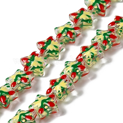 Прозрачные стеклянные бусины LAMP-K037-15A-1