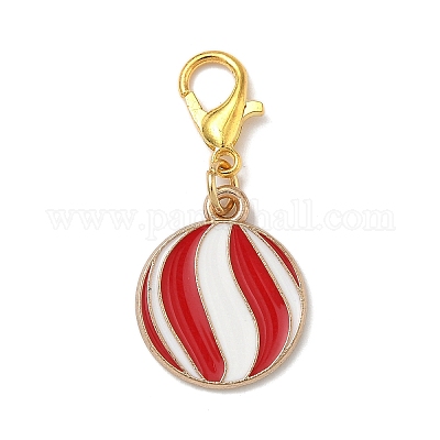 4 шт. 4 стиля подвески из сплава и эмали на рождественскую тематику HJEW-JM04056-1