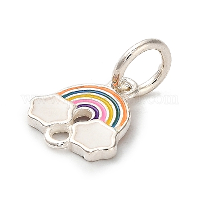 925 подвеска из стерлингового серебра с цветной эмалью STER-C014-02B-S-1