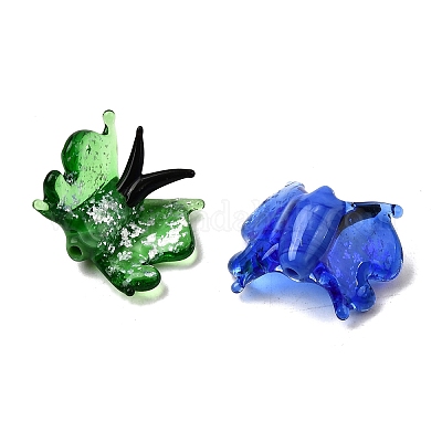 Прозрачные бусины лэмпворк LAMP-F037-01B-1