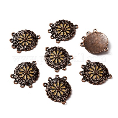 Компоненты люстры из сплава эмали в тибетском стиле соединения ENAM-WH0054-50-1