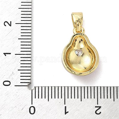 Латунные микро проложить кубического циркония подвески KK-K368-59G-1