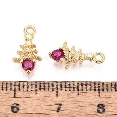 Латунные микро проложить кубического циркония подвески KK-N263-144C-G-1