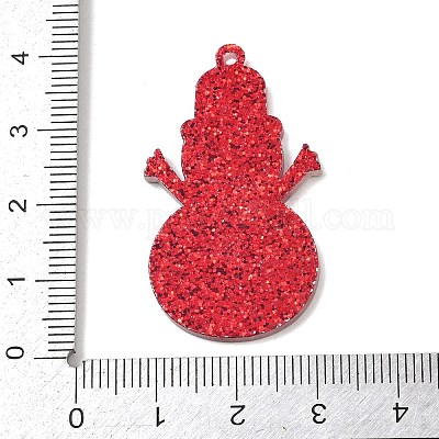 Рождественские акриловые подвески OACR-I028-02G-1