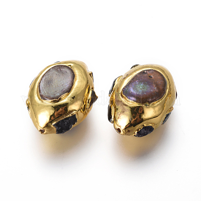 Естественный культурный жемчуг пресноводных PEAR-F011-66G-1