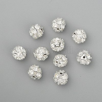 Латунные кристалл горный хрусталь бисер RSB11C14-1