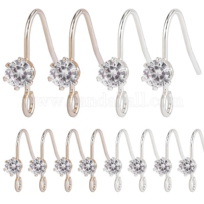 20 шт. 2 цветных латунных крючка для серег JX502A-1