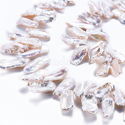 Природные Кеши жемчуг пряди PEAR-S020-H07-1