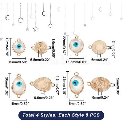 24шт 6 цвета эмалевые подвески KK-NB0001-37-1