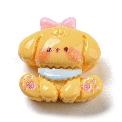 Кабошоны с мультяшными животными из непрозрачной смолы RESI-Q227-03-1