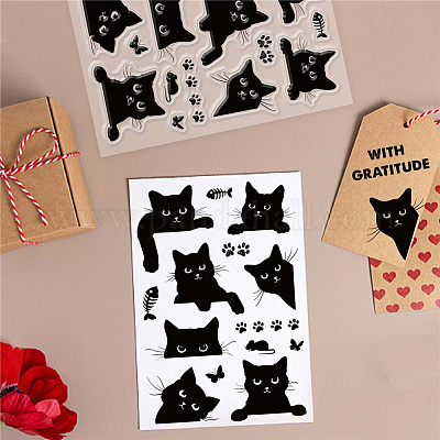 Wholesale CRASPIRE Cat Clear Stamps for Card Making Decoration