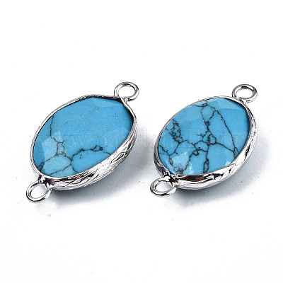 Синтетические бирюзовые звенья / разъемы G-T131-102-08-1