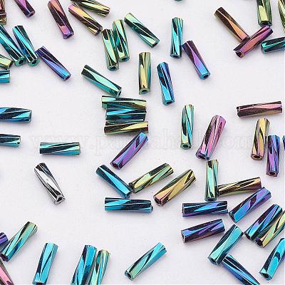 Iridescent Bugle Beads