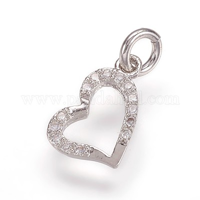 Латунные микро проложить кубического циркония подвески ZIRC-K070-39P-1