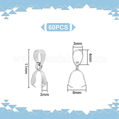 60 шт. 201 нержавеющая сталь подвесные скобы STAS-UN0049-40-1