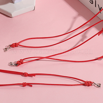 20шт регулируемый вощеный полиэстеровый шнур для изготовления ожерелья AJEW-SC0003-92A-1