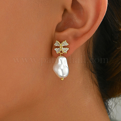 Латунь серьги WP9608-1-1