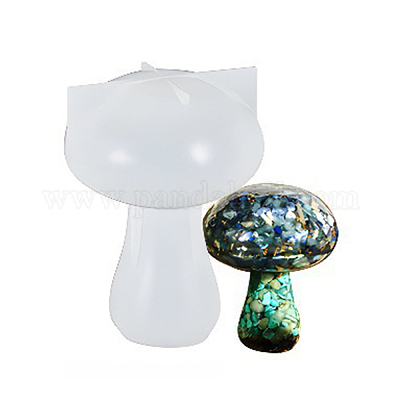 DIY 3D Mushroom Ornaments Resin Casting Molds Silicone Moulds for