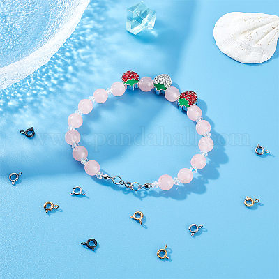 24 шт. 3 стиля ионного покрытия (IP) 304 нержавеющая сталь пружинные кольца застежки STAS-UN0052-58-1