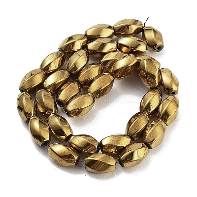 Синтетические магнитные гематит бусины пряди G-P545-G01-01F-1