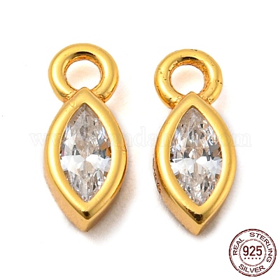 18 подвески из настоящего серебра с покрытием из 925-каратного золота STER-K176-03B-G-1