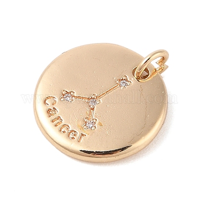 Латунь с подвесками из прозрачного кубического циркония KK-N256-24D-G-1