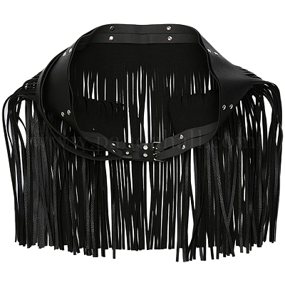 Пояса для юбок из искусственной кожи с бахромой AJEW-WH20020-266A-1