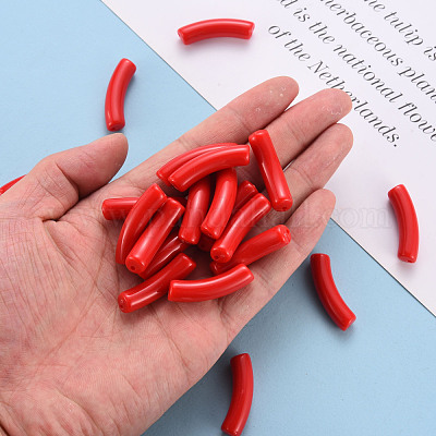 Непрозрачные акриловые бусины MACR-S372-002B-S010-1