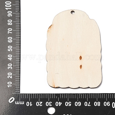 Большие деревянные подвески с принтом в стиле Хэллоуина WOOD-I016-01H-1