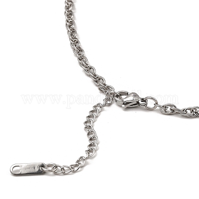 Не тускнеющее ожерелье из нержавеющей стали 304 с сеткой BJEW-B072-02P-1