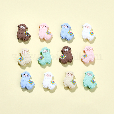 Shop CHGCRAFT 12Pcs 6 Colors Animals Silicone Beads Pendant Multicolor Silicone  Beads Alpaca Silicone Animal Beads for DIY Nursing Beadable Pen Hole Shose  Jewellery Making for Jewelry Making - PandaHall Selected
