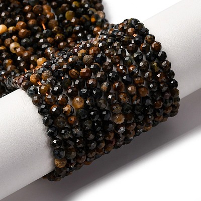 Естественно тигровый глаз шарик нити G-L629-B02-3mm-1