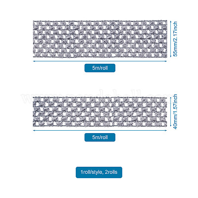 2 рулон 2 размера полиэстеровая эластичная лента&nbsp;EW-TA0001-02H-1