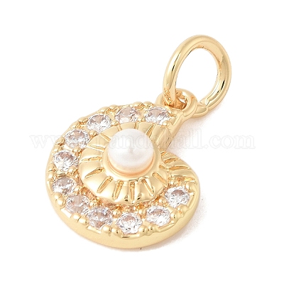 Подвески латунные горный хрусталь STAS-V013-03G-1-1