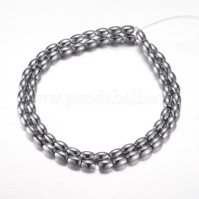 Chapelets de perle en hématite synthétique magnétique&nbsp;G-A164-12C-04-1
