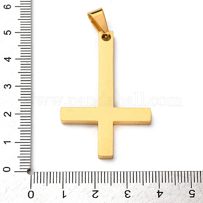 Подвески в виде перевернутого креста из нержавеющей стали 304 STAS-F323-10G-1