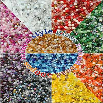 Стеклянные бусины смешанных стилей&nbsp;GLAA-YWC0004-01A-1