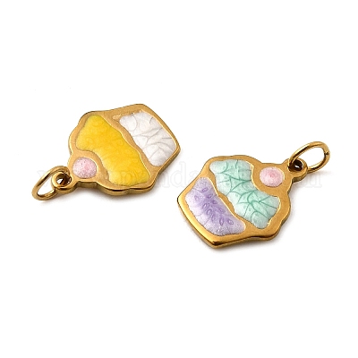 Подвески из нержавеющей стали 304 с эмалью STAS-B097-23G-1