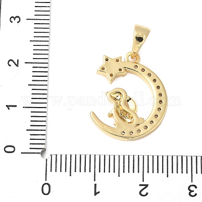 Латунные микро проложить кубического циркония подвески KK-D357-09B-G-1