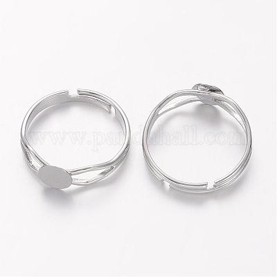 Componentes de anillo de latón&nbsp;KK-C3044-6mm-N-NF-1