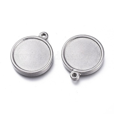 Подвеска-кабошон из нержавеющей стали 304 STAS-K207-72P-1