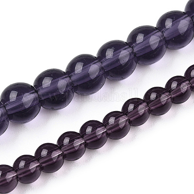 Прозрачные стеклянные бусины GLAA-T032-T8mm-03-1